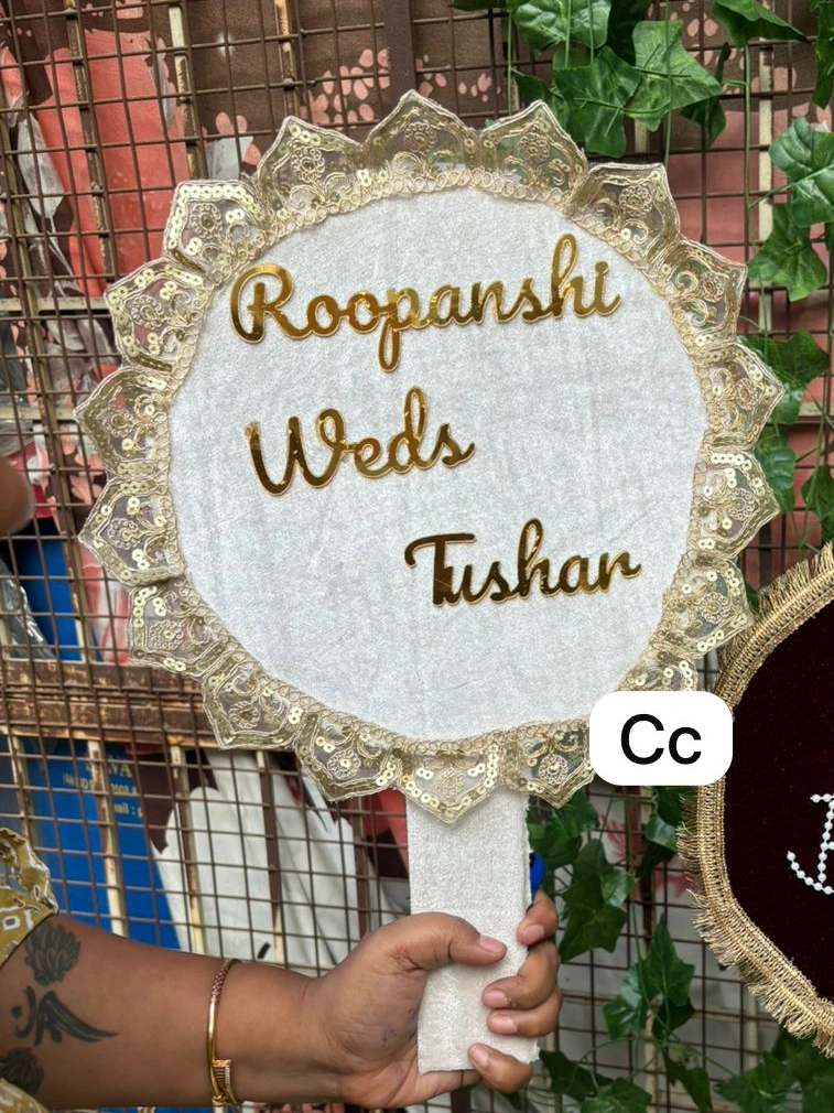 Personalized wedding decoration for bridal entry and reception