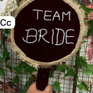 Bride and groom wedding props for Indian ceremony photoshoot decoration