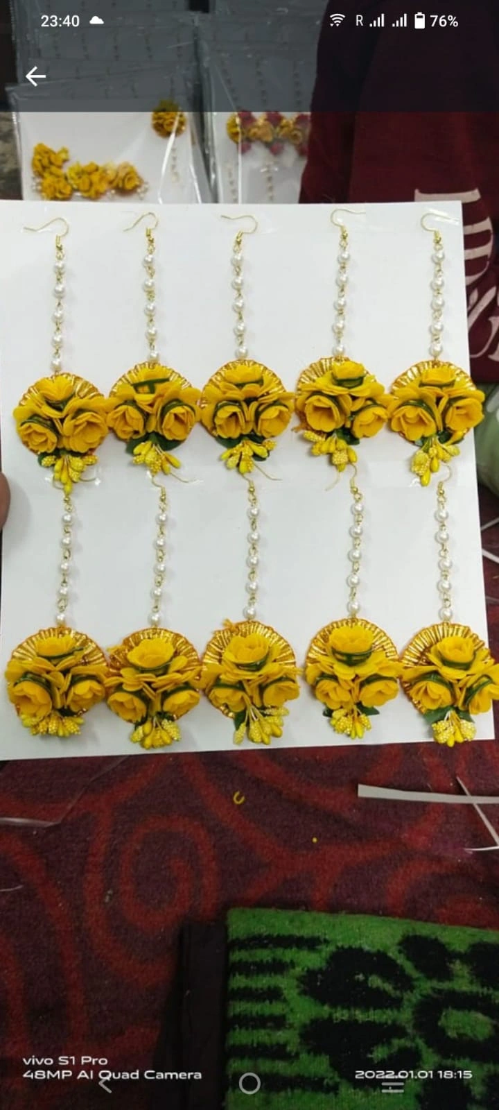 Bridal yellow maag tika for haldi function with traditional design