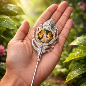 Radha Krishna design tilak stick for pooja and Janmashtami rituals