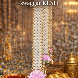 Pearl and lotus design barat swagat phatka