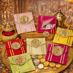 Traditional coin pouch for pooja and festive gifting