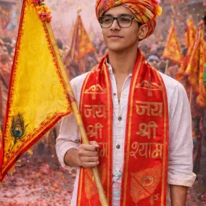 Jai Shree Shyam swagat patka for home and temple entrance decoration