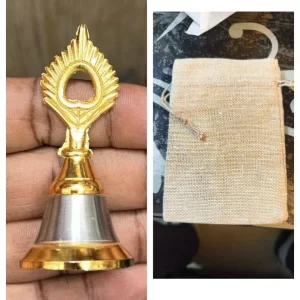 morpankh design bell with eco friendly jute gift bag for puja and festive gifting