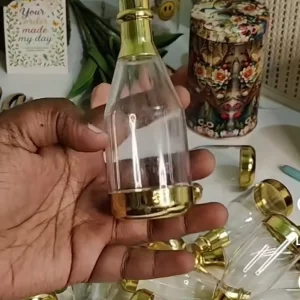 golden dry fruit packing bottles for festive gifting