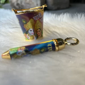 Radha Krishna design Holi balti and pichkari set for kids celebration