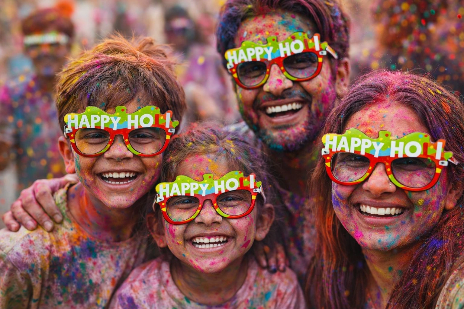 Holi Party Sunglasses for Kids and Adults – Colorful Festival Goggles - Image 2