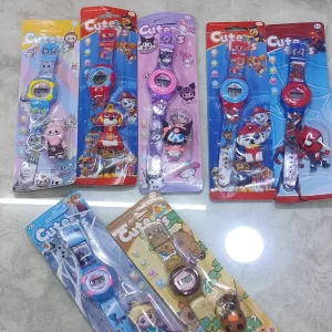 Kids Times Watch with Keychain combo colorful birthday return gift for children