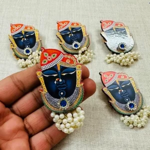 Shreenath Ji religious brooch for wedding, bhajan and kirtan events