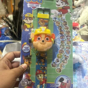 Kids projector watch with cartoon image projection