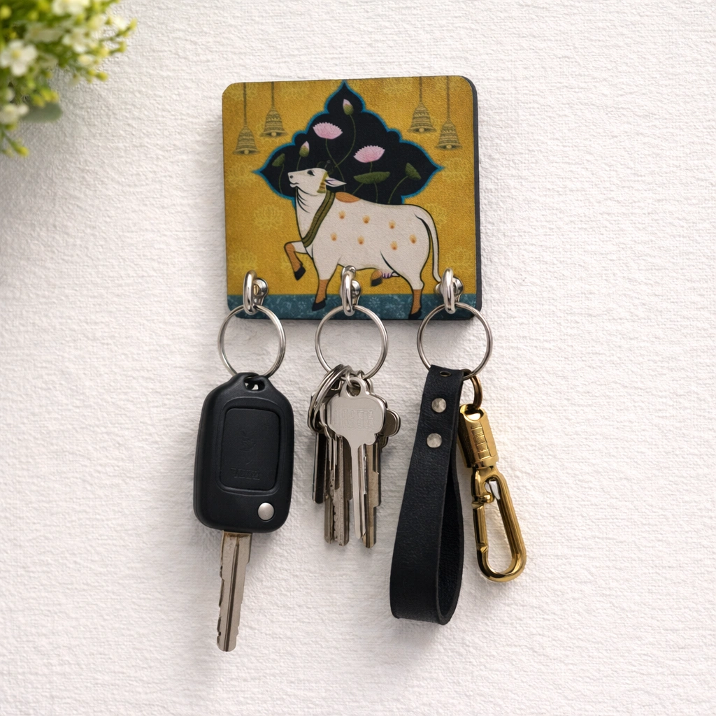 mini wooden key holder for wall mounting