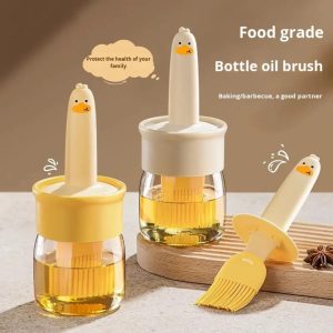 oil brush with bucket kitchen cooking tool