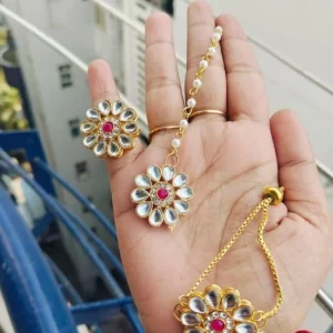 kundan design jewelry set for wedding and festive wear