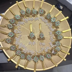 pearl kundan satka for women traditional wedding accessory