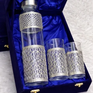 premium german silver gift set with velvet packaging