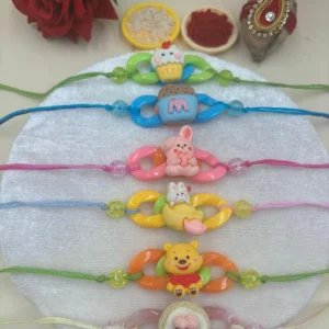 Cute colorful cartoon kids Rakhi set for boys with designer Raksha Bandhan bracelet collection