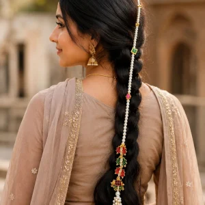 Beautiful Punjabi Hair Paranda for Women Traditional Handmade Braid Accessory