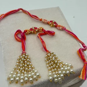 Pink Lotus Designer Rakhi for Brother Handmade Floral Raksha Bandhan Rakhi