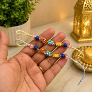Bus Design Rakhi for Kids with Colorful School Bus Theme for Raksha Bandhan Celebration