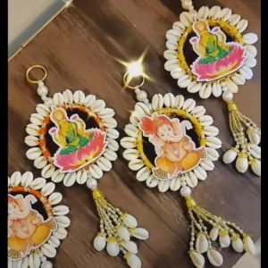 Decorative Lakshmi Ganesha wall hanging for home entrance, Diwali decoration, pooja room, temple, office and festive home décor.