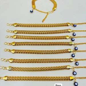 Designer Evil Eye Adjustable Bracelet for Boys and Men Fashion Wrist Accessory