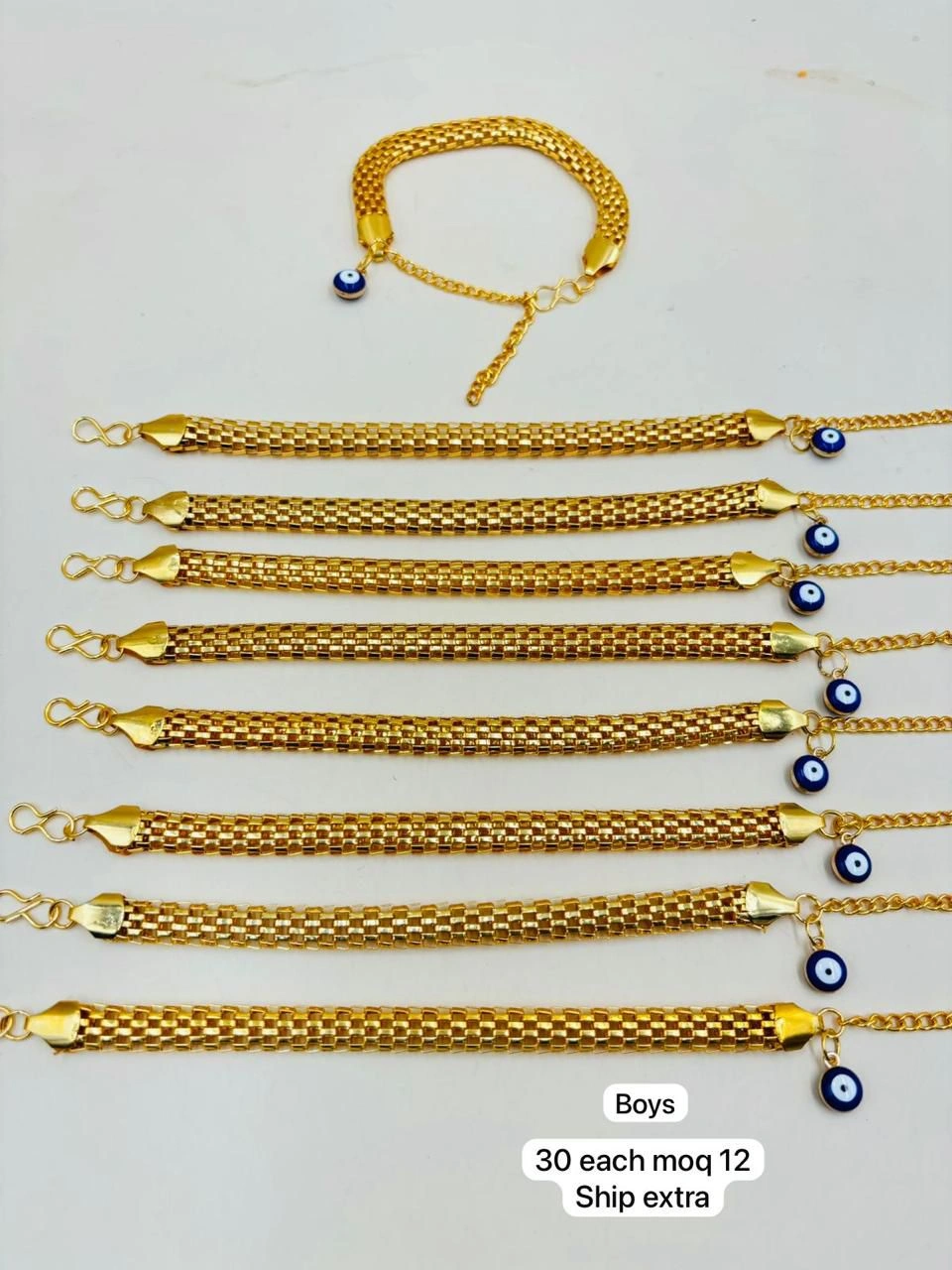 Designer Evil Eye Adjustable Bracelet for Boys and Men Fashion Wrist Accessory