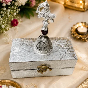 Peacock design decorative bell with gift box
