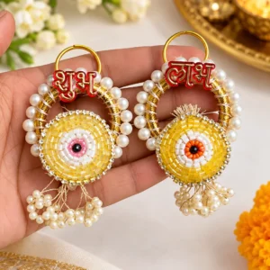 Traditional Evil Eye Shubh Labh Wall Hanging Pair for Diwali and Festive Home Decoration