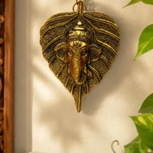 Brass Patta Ganesh Ji wall hanging decorative idol for pooja room and home temple