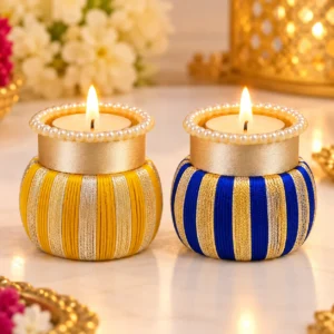 Designer damroo tea light holder for Diwali home decoration