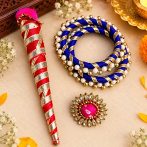 Designer Mehndi Bangle Ring Set for Indian Wedding Ceremonies